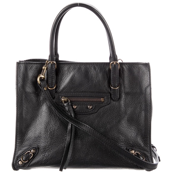 Balenciaga Black Papier Mini A4 Tote - Picture 1 of 10
